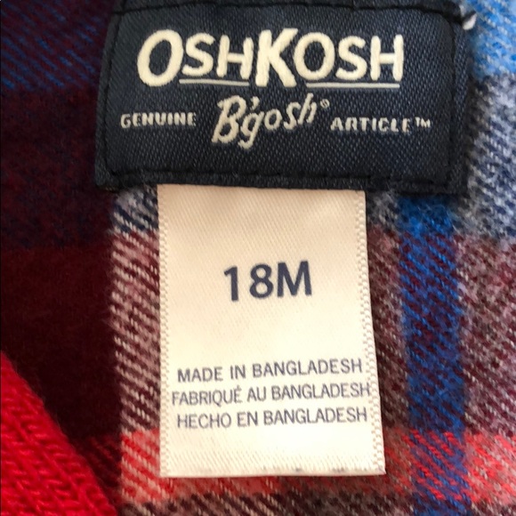 Flannel button down shirt and mittens - Picture 7 of 7